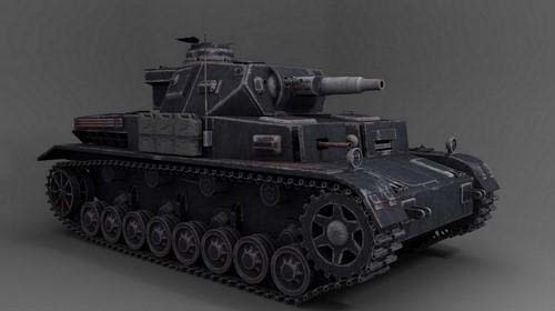 3D model of a WW2 German Panzer IV asuf tank.jpg