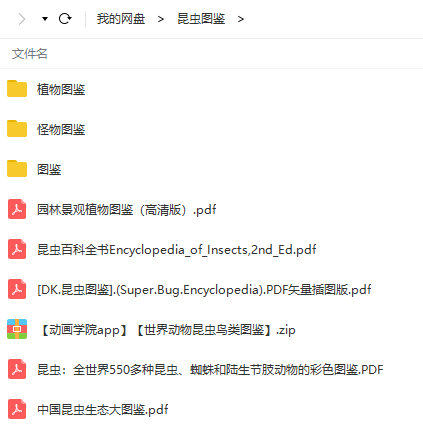 各类昆虫与植物图鉴