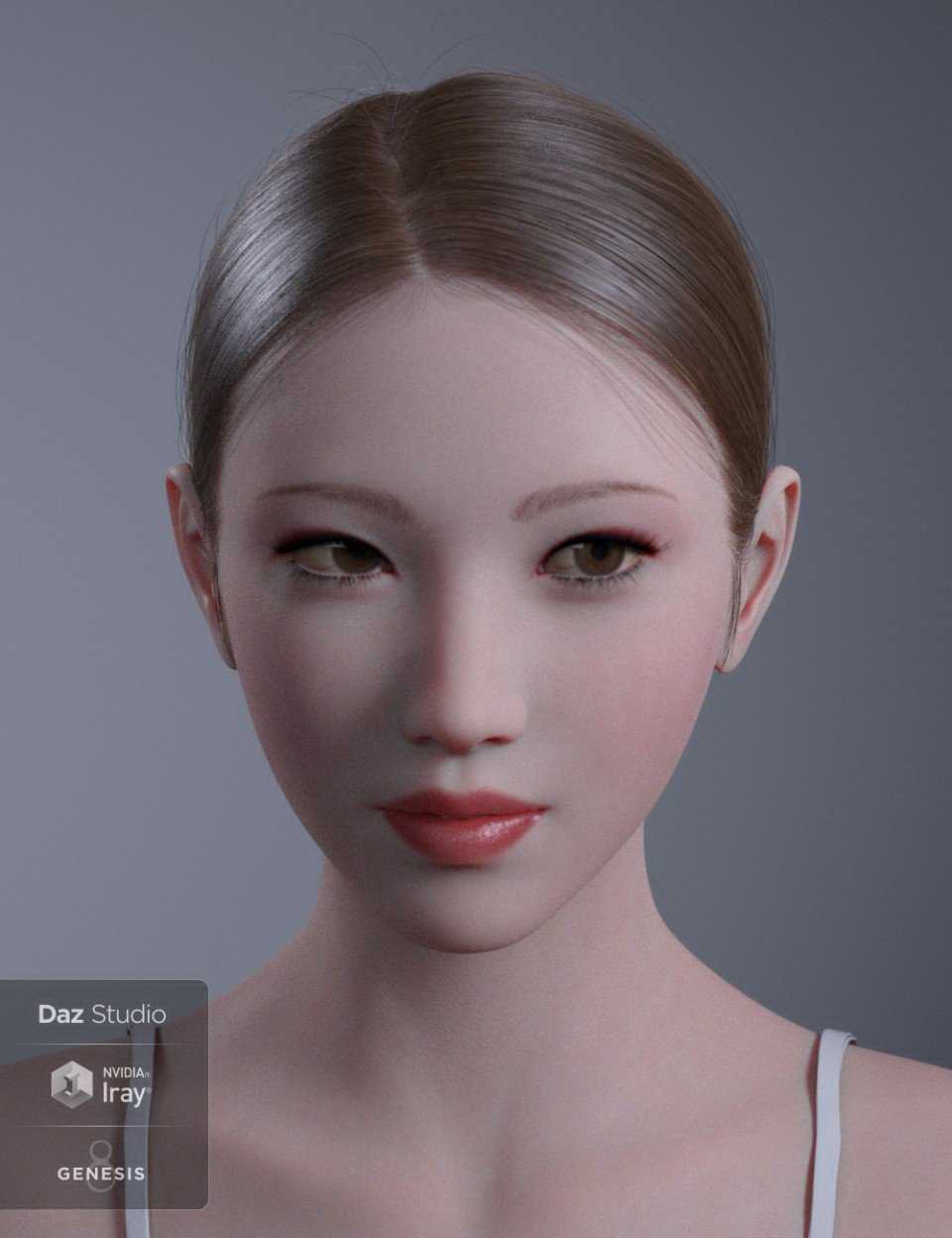 HY Ponytail LowBun Hair for Genesis 3 and 8 Female(s).jpg